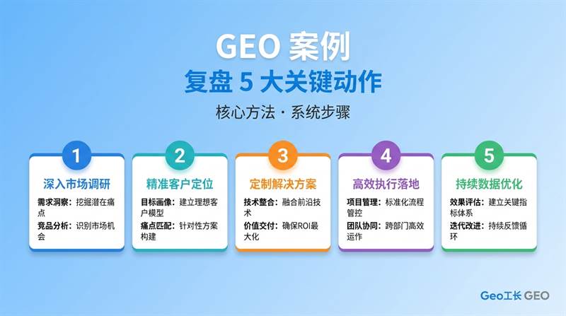 GEO 案例复盘:某 SaaS 客户 90 天 AI 引用从 0 到 35% - 核心方法